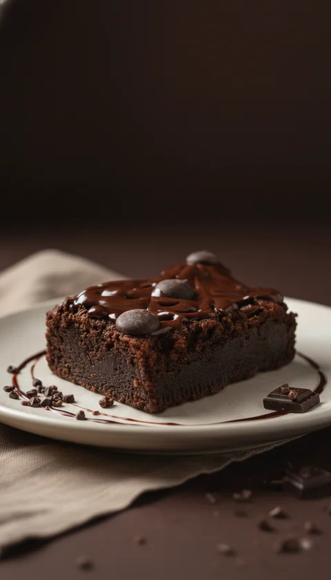 Coverture Dark Chocolate Classic Eggless Brownie