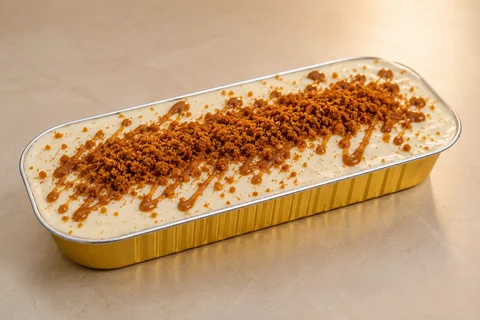 Eggless Biscoff Tiramisu