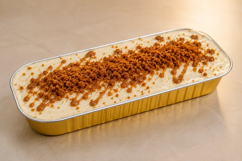 Eggless Biscoff Tiramisu