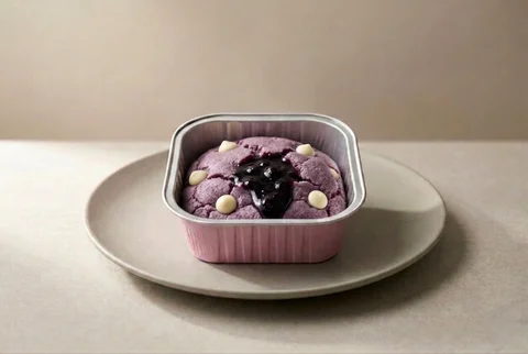 Eggless Blueberry Creamcheese scoop Cookie